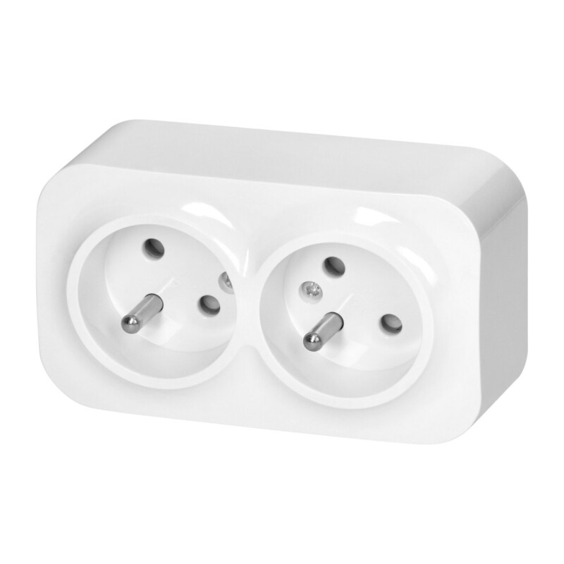 ToDo - OR-OE-7206/W - dvojzásuvka 2P+PE povrchová biela